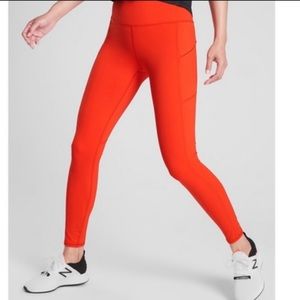 Athleta red/orange leggings small